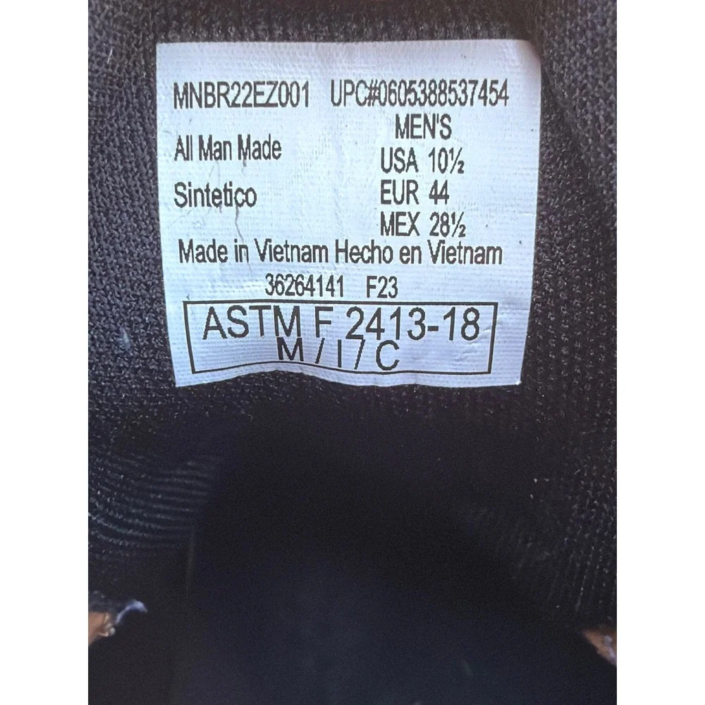 Brahma Mens MNBR22EZ001 Steel Toe Work Boots Brown Size 10.5 ASTM F2413-18